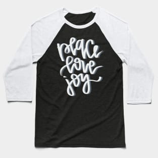 peace love and joy inspirational christmas quote Baseball T-Shirt